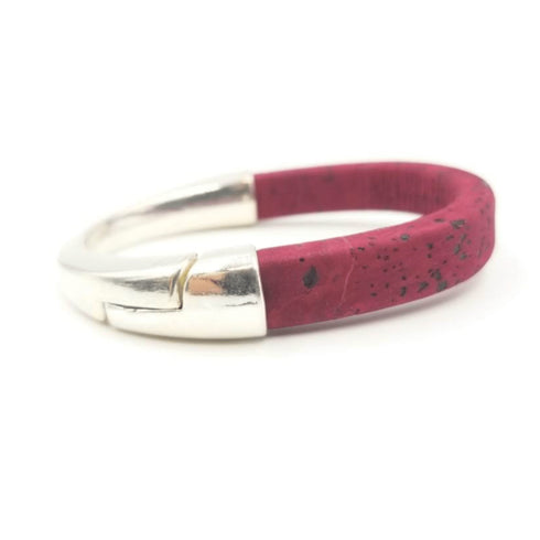 Wine Cork Silver Cuff